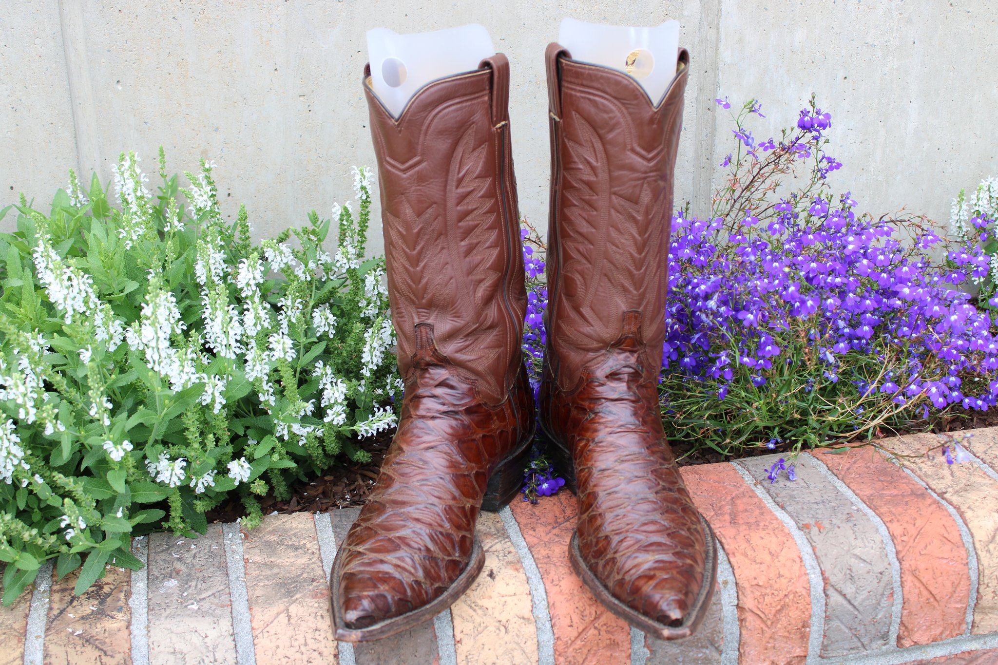 M.L. Leddy M. L. Leddy's Brown Preban Anteater Men's Cowboy Boots