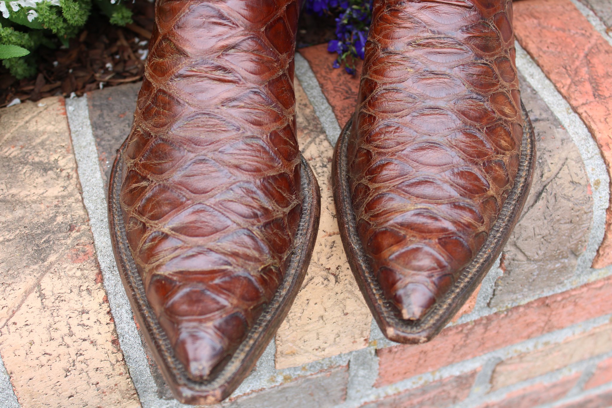 M.L. Leddy M. L. Leddy's Brown Preban Anteater Men's Cowboy Boots