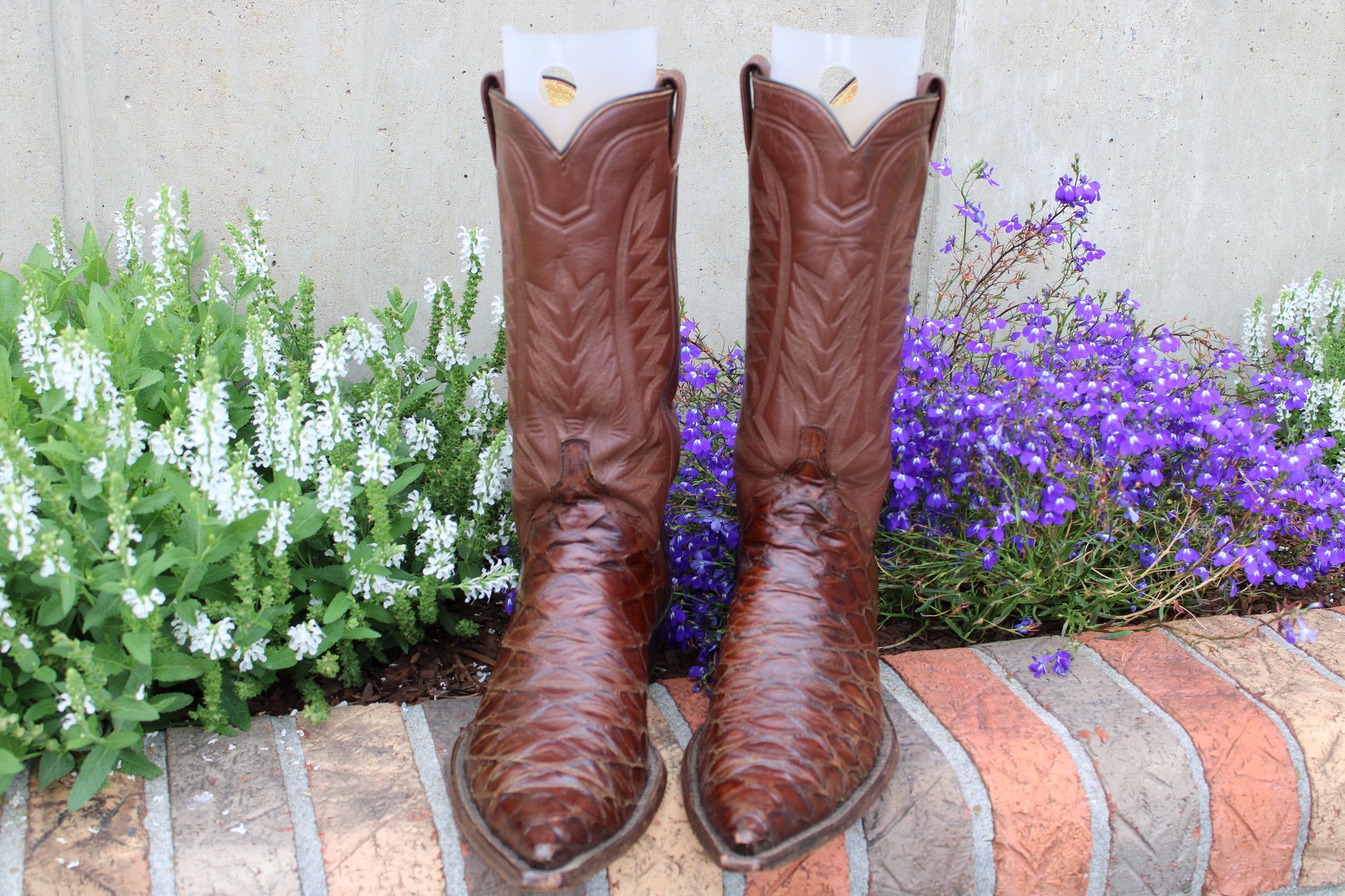 M.L. Leddy M. L. Leddy's Brown Preban Anteater Men's Cowboy Boots