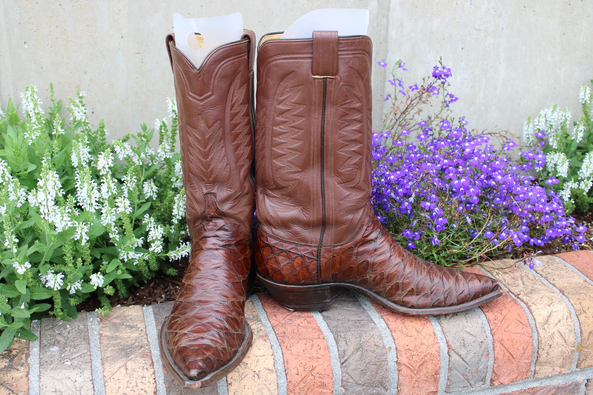 M.L. Leddy M. L. Leddy's Brown Preban Anteater Men's Cowboy Boots
