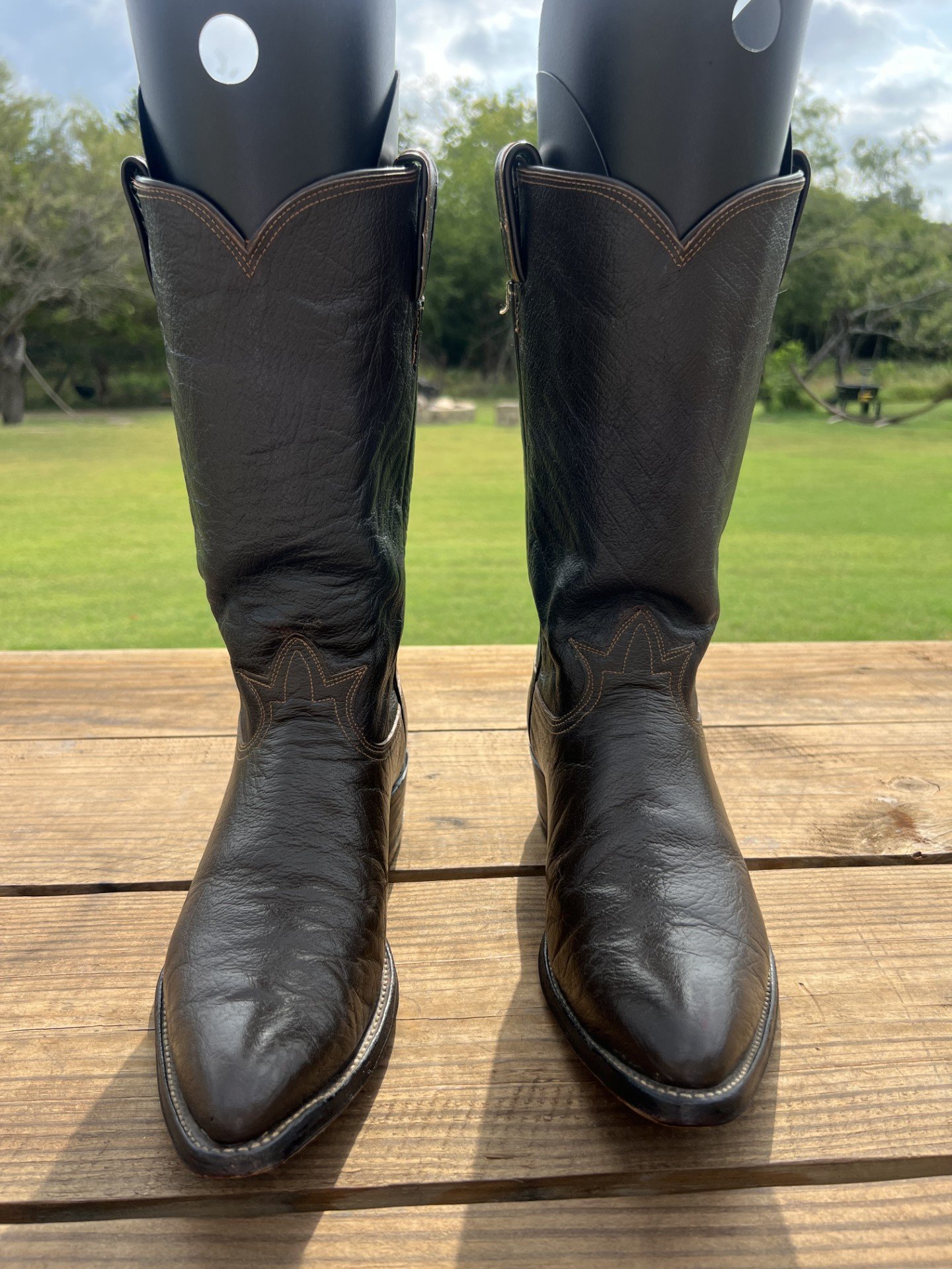 Tony Lama 082 - Tony Lama Black Smooth Ostrich - 2100